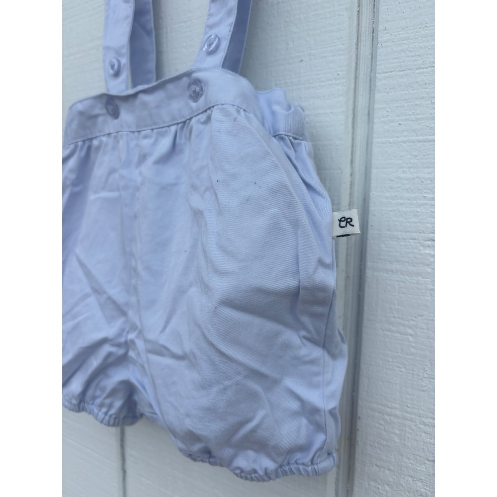 Cadet Roussell Paris Light Blue Suspenders Bubble Romper‎ Baby 18M - Picture 3 of 7